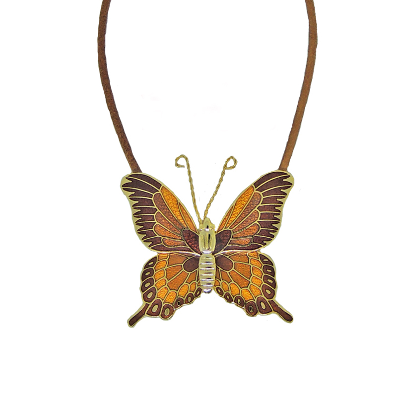 Butterfly Enamel Necklace